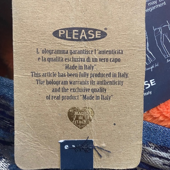 Please Denim Stylish Distressed Jeans with Metallic Accents Size XS - Picture 11 of 11